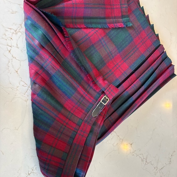 Vintage Moffat Woollens Made in Scotland Wrap Tartan Plaid Wool Skirt / 16 - Picture 14 of 14